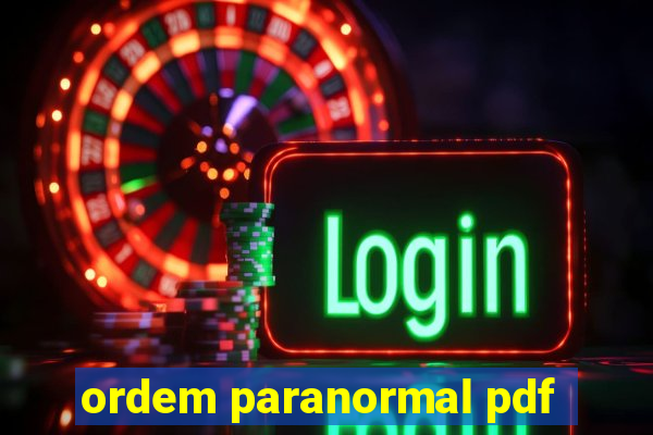 ordem paranormal pdf